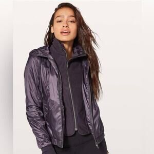 NWOT Lululemon Glyde Scuba Hoodie Jacket Boysenberry Purple Size 4